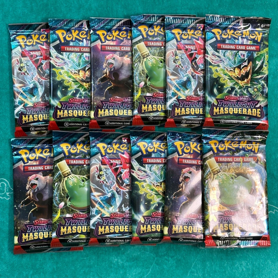 POKEMON TCG!  12x SV Twilight Masquerade BOOSTER PACK SEALED BRAND NEW