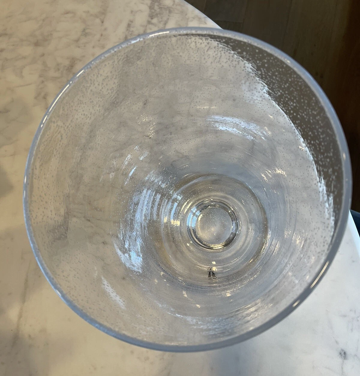 Abigail's Bubble Glass Hurricane Vase - Thumbnail 4