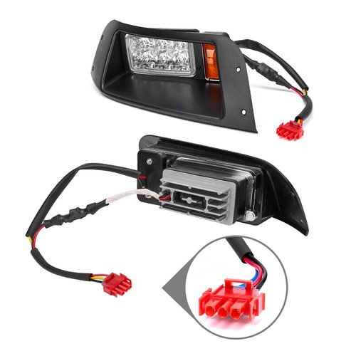 For EZGO TXT Golf Cart LED Headlight + Tail Light Kit Gas or Electric 1996-2013 - Picture 8 of 11
