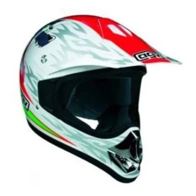 Casque Moto, quad, cross, AGV Rc5 Junior Wolf Blanc Taille 52 - Photo 1/4