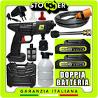 IDROPULITRICE ALTA PRESSIONE 2 BATTERIA 48V NO FILI ACCESSORI LAVAGGIO AUTO MOTO