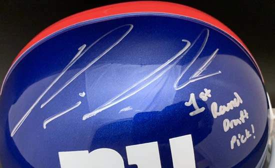 Prince Amukamara FIRMADO Gigantes F/S Casco 1er DP RookieGraph PSA/ADN AUTOGRAFIADO Foto 2 de 3