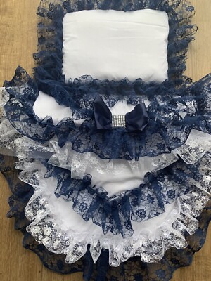 Doll Bedding Pram Cover Sets Blue COACH BUILT PRAM DOLLS BEDDING