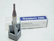 Harvey Tool Carbide Corner Radius End Mill AlTiN Nano 0.1090" Diam 7FL 910902-C6