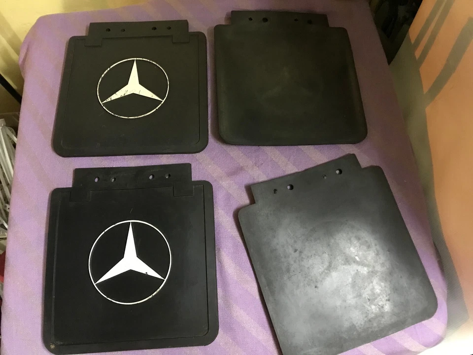 Mercedes classic vintage mudflap (4 pieces) - Image 2 of 2