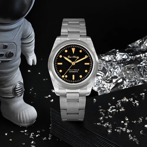 SAN MARTIN SN0106-G NH35 Automatik Edelstahl 37mm 20 ATM Herren Sportuhr - Bild 26 von 46