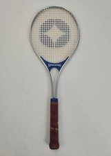 Spalding Rebel Antique Tennis Racquet 4 3/8 Genuine Cowhide Grip Taiwan 4 L