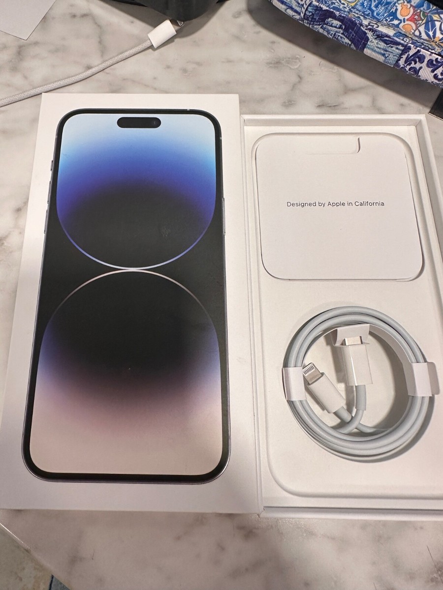 Apple iPhone 14 ブラック 本体 箱 充電ケーブル付き Apple iPhone 14 PRO MAX Genuine Box with Optional Cable | eBay