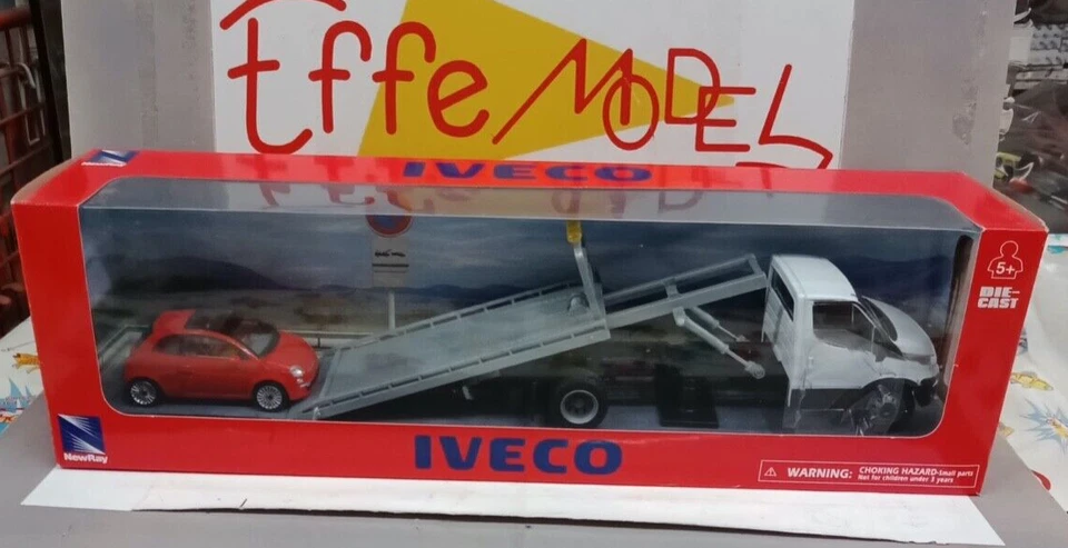 NEW RAY 1/36 - IVECO DAILY - soccorso stradale con auto - Immagine 2 di 2