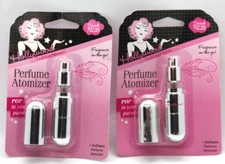 2X  Hollywood Fashion Secrets Perfume Atomizer Leakproof 70 Sprays