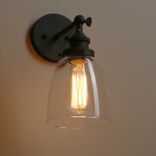 5.6 CLOCHE CLEAR GLASS RETRO INDUSTRIAL WALL ...