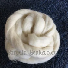 **2 oz  Corriedale Ecru 100% Top Wool Roving Spinning Felting SCA REN