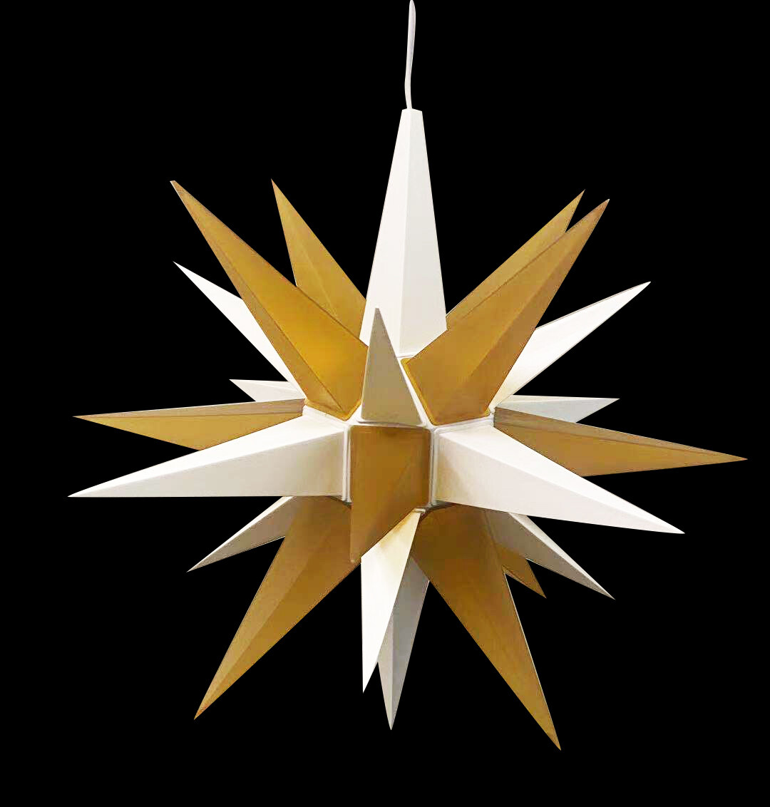 21” Moravian Star Hanging Outdoor Christmas Star Light Bright Porch