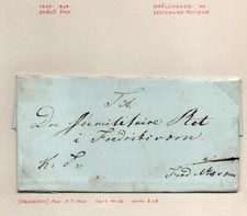 NORWAY: Official letter from Nesodden 1846.