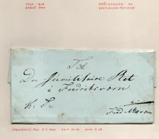 NORWAY: Official letter from Nesodden 1846.