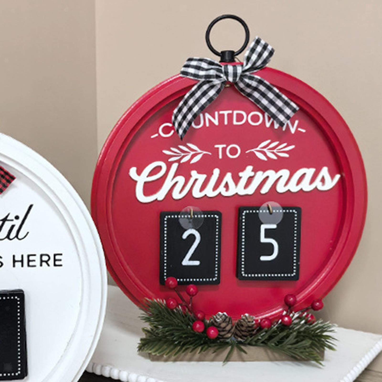 Christmas Advent Calendar Supplies Ornament for Living Room Christmas Office