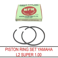 Yamaha YL2 L2S L2G DX100 YB100 England Piston Ring Size 1.00 NOS 2N3-11601-40