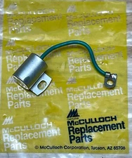 NOS OEM TESTED  McCulloch Condenser PN 85358  For Points Style 10 Series (B 5 )