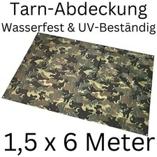 Tarnabdeckung Tarnplane Gewebeplane Camouflage Abdeckplane Holzplane 1,5x6 Meter