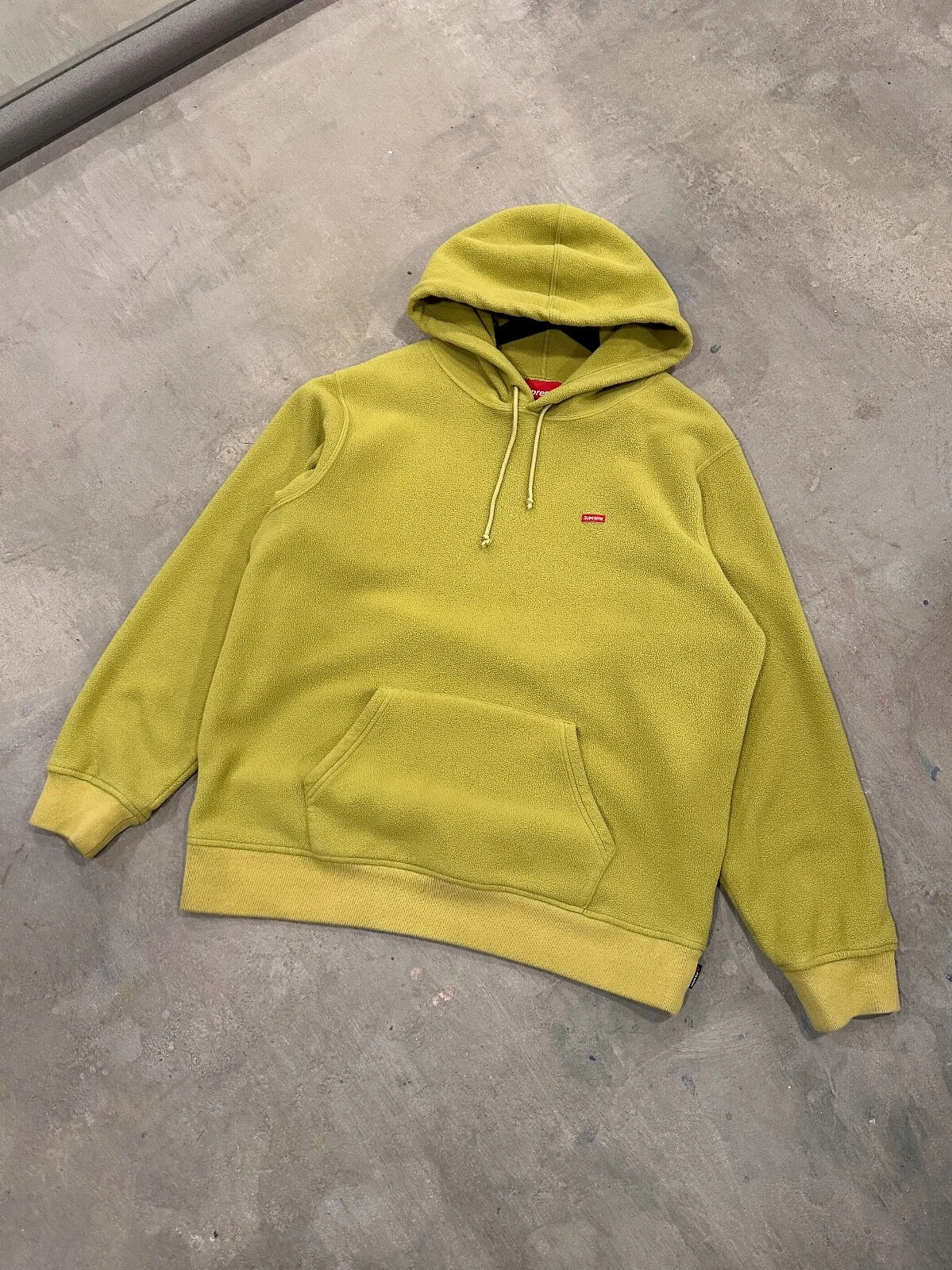 Sweat à capuche vert Supreme Polartec taille L homme