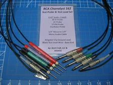 Rider/RCA Chanalyst 162 - Custom Multi Probe Set - 4 Probes+Ground & Audio Line