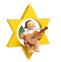 Wendt & KüHn, Christbaumengel Mit Gitarre Im Stern, 650/70/38 Weihnachten Advent
