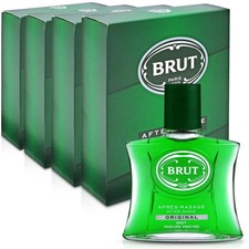 Image of 4x Brut Original Aftershave Lotion Splash 100ml
