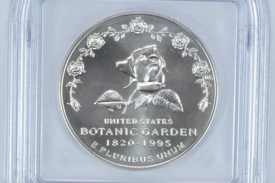 1997-P Botanic Garden Commemorative Silver Dollar MS70 ICG *6825 - Image 3 of 4