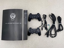 PlayStation 3 CECHQ00 Cloud Black Console Controller Tested Working Good