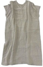 Nest Robe Linen Silk Tweed Sleeveless Dress -Reversible, Shadowed Tweed Fabric-