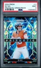 2024 Panini Prizm Prizmatic Green Prizm Bo Nix #11 PSA 9 MINT Rookie RC