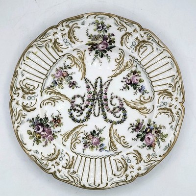 Andre Marie Leboeuf handbemalt Marie Antoinette 22 cm. Teller