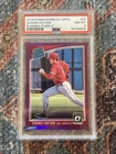 2018 Panini Donruss Optic - SHOHEI OHTANI Rated Rookie #56 Running-Purple PSA 8