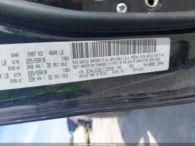 2018 Jeep Compass ABS Control Module OEM 68357599AA Used 106K Miles - Image 2 of 4