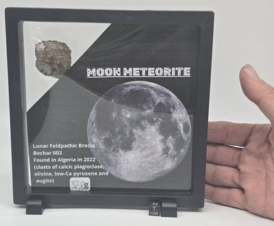 Wunderschöner Mondmeteorit Bechar 003 aus Marokko - 32,8g