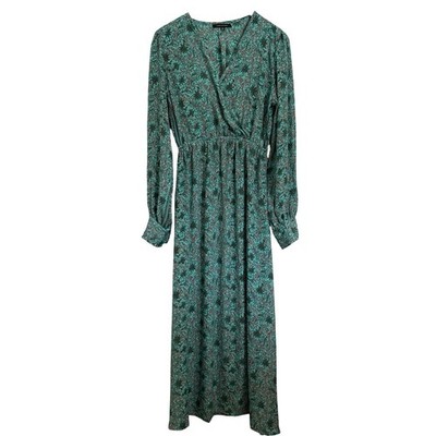 Karma Highway Paisley Print Maxi Dress Women s One Size Bohemian Flowy Resort 
