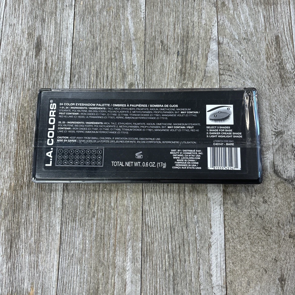 L.A. Colors 24 BARE Eyeshadow Palette - Image 2 of 2