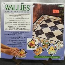 25pc Wallies Mary Engelbreit Garden Birdhouse Watercan Beehive Wallpaper Cutouts