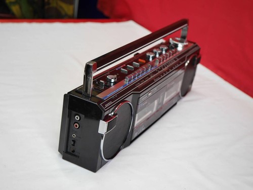 SANYO MR-WU4MK II FM/AM Stereo Double Radio Cassette Recorder Working Japan F/S - Picture 6 of 10