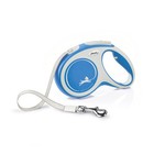 Flexi New Comfort Tape Grey & Blue Medium 5m Retractable Dog Leash/Lead for dogs