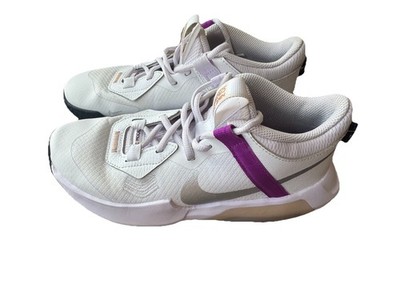 Nike Air Zoom Crossover FlyGS Basketball Shoes White/Purple Youth 6Y Women's 7.5