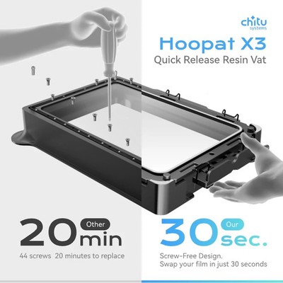X3/X4/X5 Quick Release Resin Vat for 3D Printer Accessories