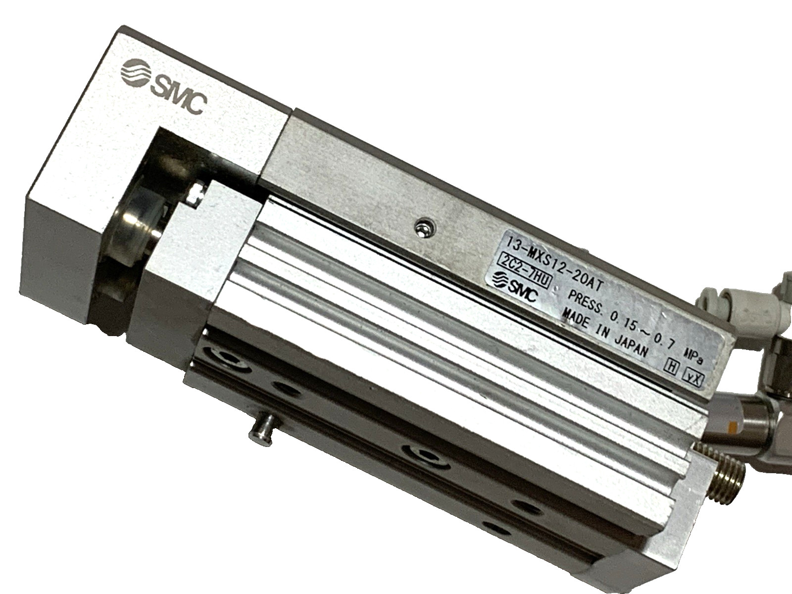 SMC 13-MXS12-20AT air slide table cylinder 12 mm bore and a 20 mm stroke $35+FR