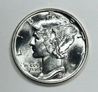 *1942 MERCURY DIME* *GEM BU+++* *FULL SPLIT BANDS* NR #G4109