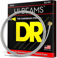 HI-BEAMS - Stainless Steel 4-String Bass Guitar Strings, 50-110, round Core