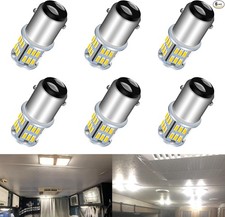 6-Pack 1142 1076 LED Bulb for RV Light Bulbs 1130 1176 1075 BA15D LED Bulbs