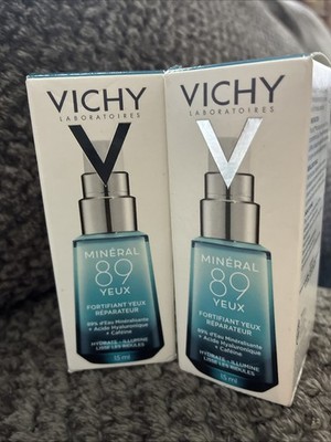 Vichy Mineral 89 Eyes Repairing Eye Fortifier 15ml exp 05/2027. 2 Pack!