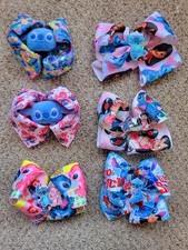 Stich Hair Bows with Clips
