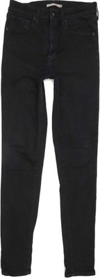 Levi's Mile High Rise Black Skinny Stretch Jeans High Waisted W30 L32 (88949)