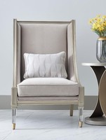 Klassische Ohrensessel Sessel Couch Sofa Polster Sitz Lounge Relax Club Stoff